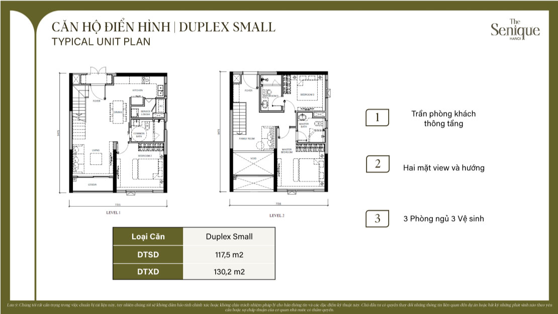 mặt bằng dự án senique hà nội