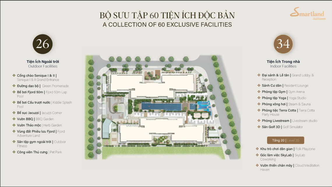 tiện ích chung cư the senique hanoi