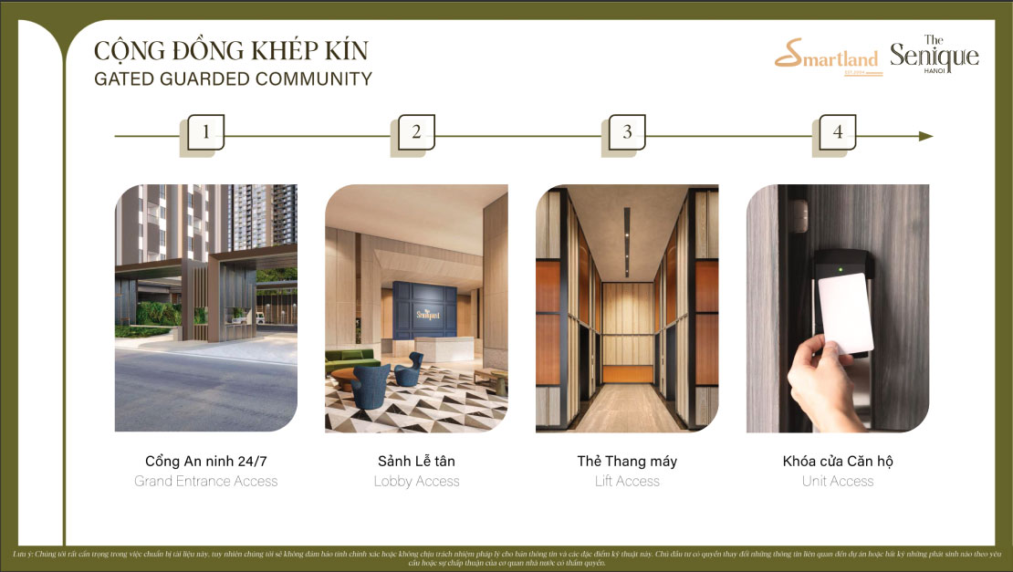 tiện ích dự án the senique hà nội