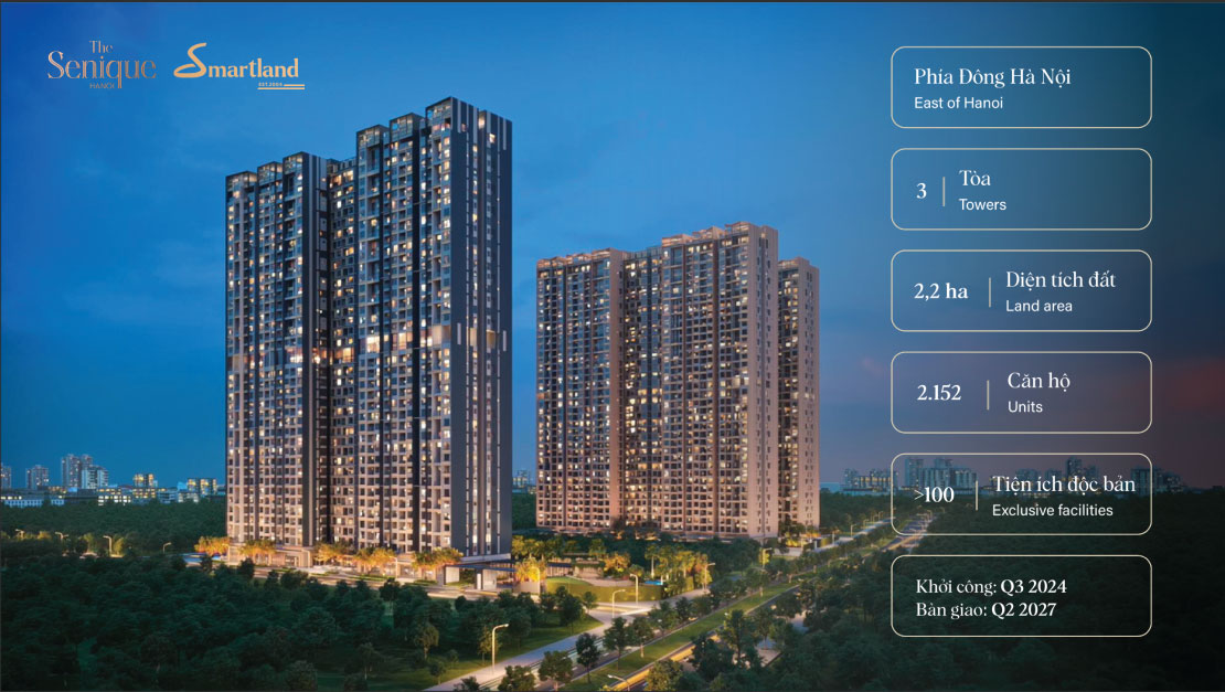 tổng quan dự án the senique hà nội